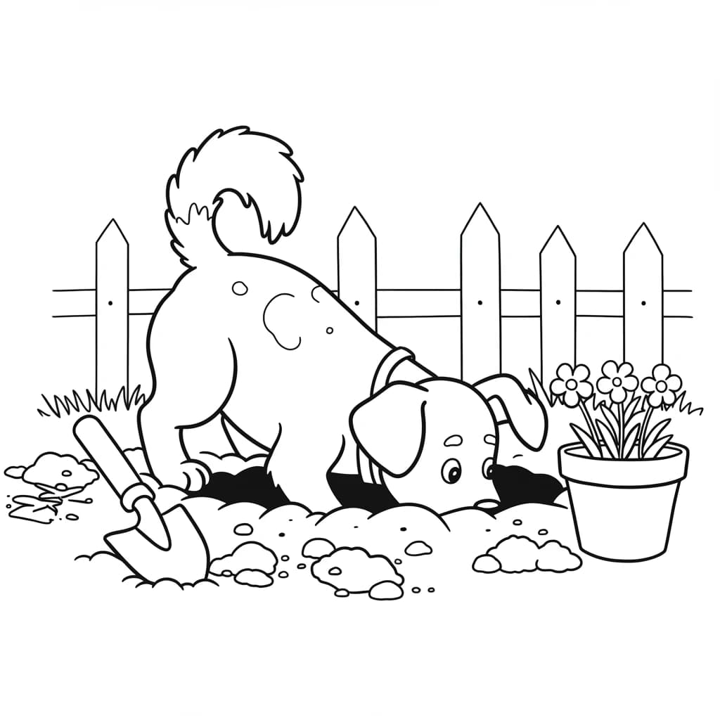 Desenhos de Cachorrinhos para Imprimir e Colorir