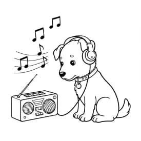 Desenhos de Cachorrinhos para Imprimir e Colorir