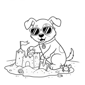 Desenhos de Cachorrinhos para Imprimir e Colorir