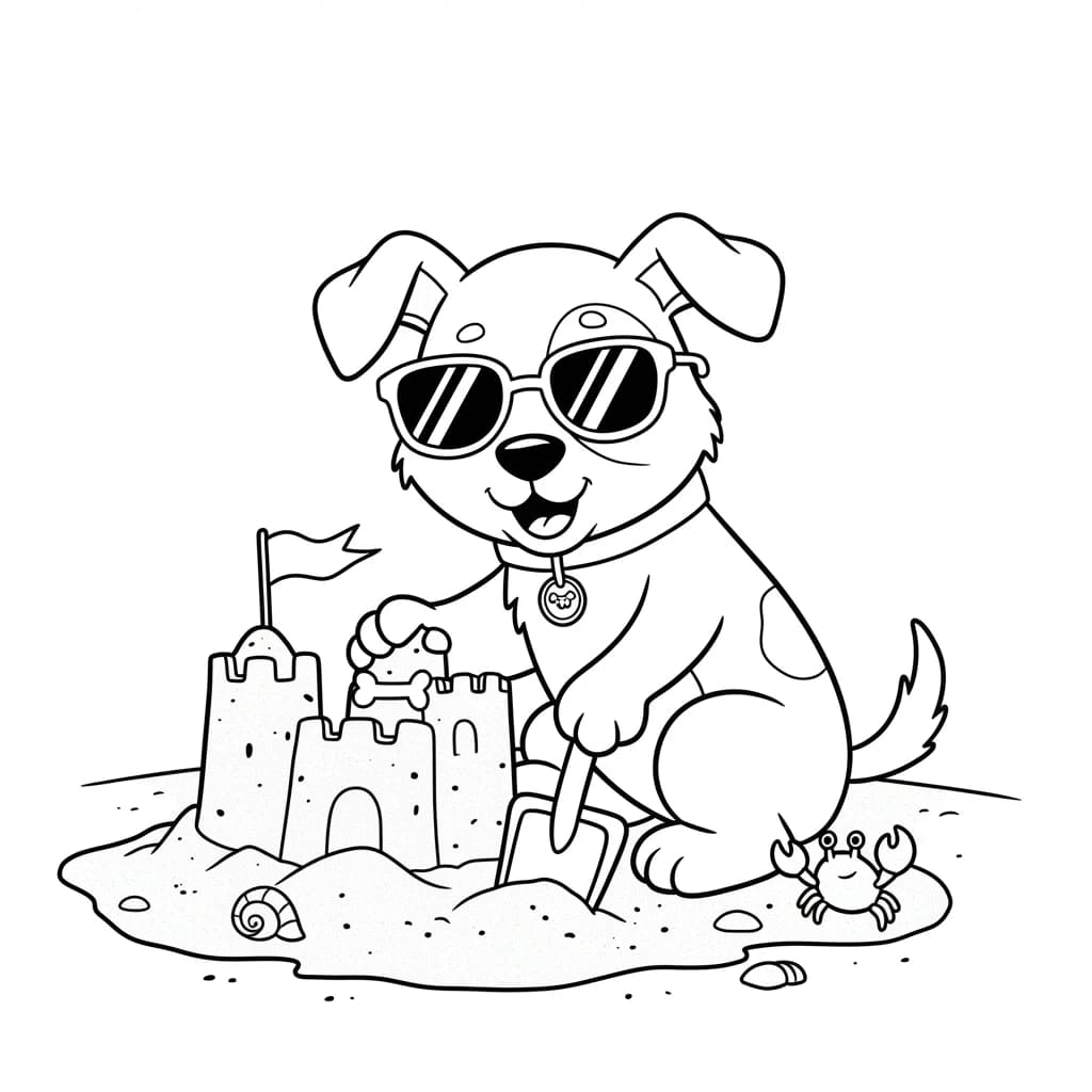 Desenhos de Cachorrinhos para Imprimir e Colorir