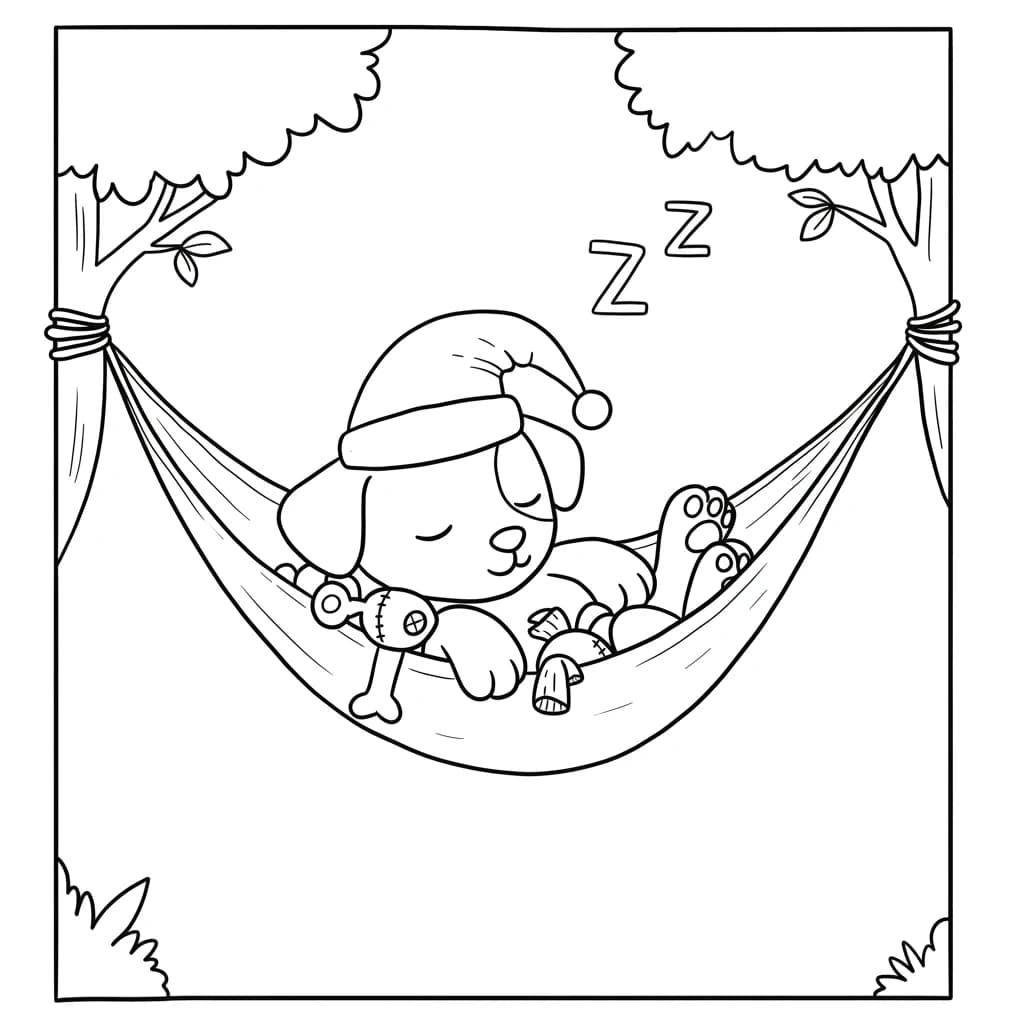 Desenhos de Cachorrinhos para Imprimir e Colorir