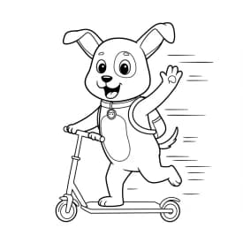 Desenhos de Cachorrinhos para Imprimir e Colorir