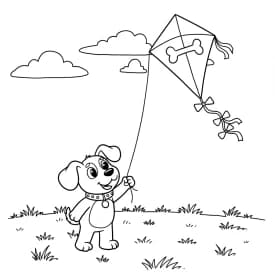 Desenhos de Cachorrinhos para Imprimir e Colorir