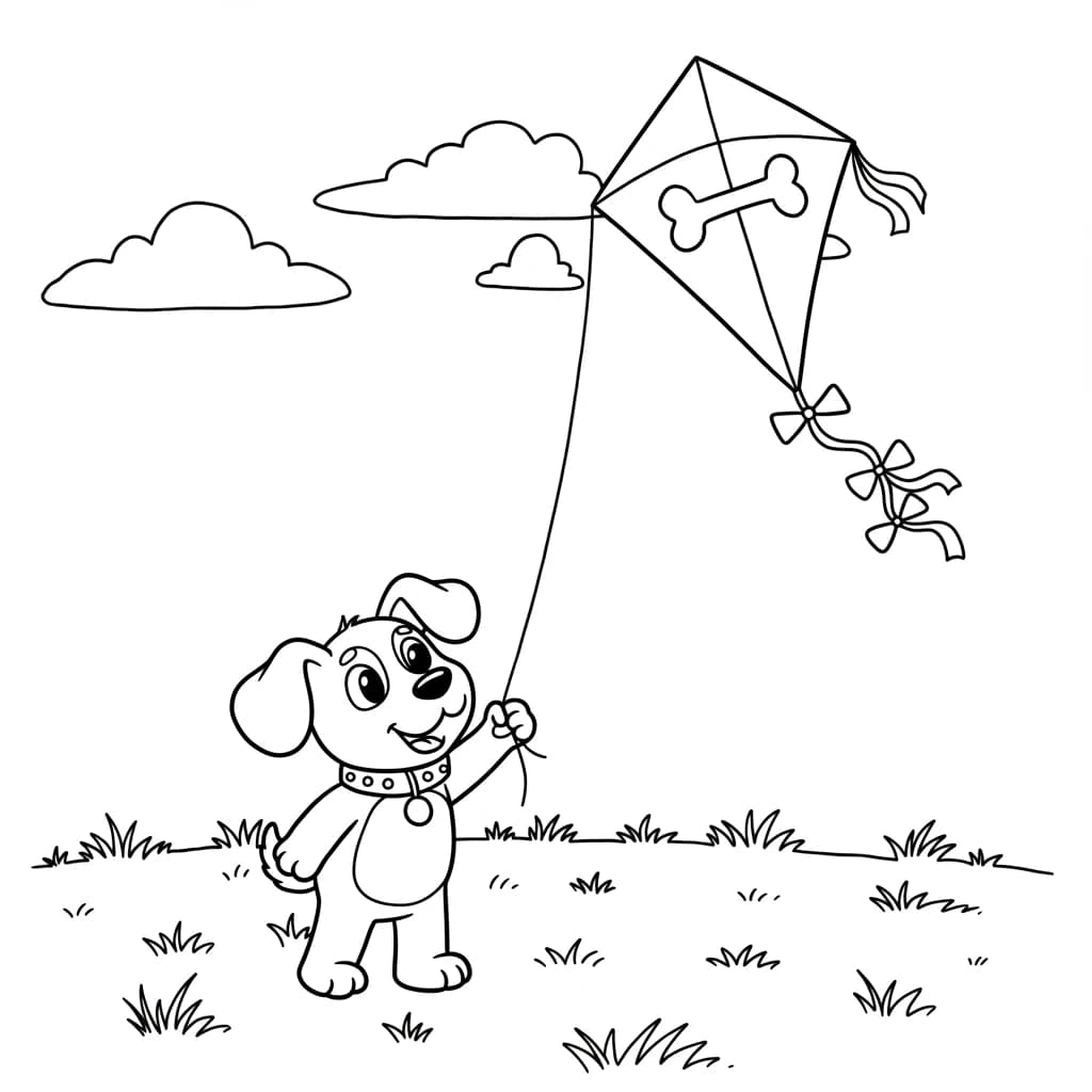 Desenhos de Cachorrinhos para Imprimir e Colorir