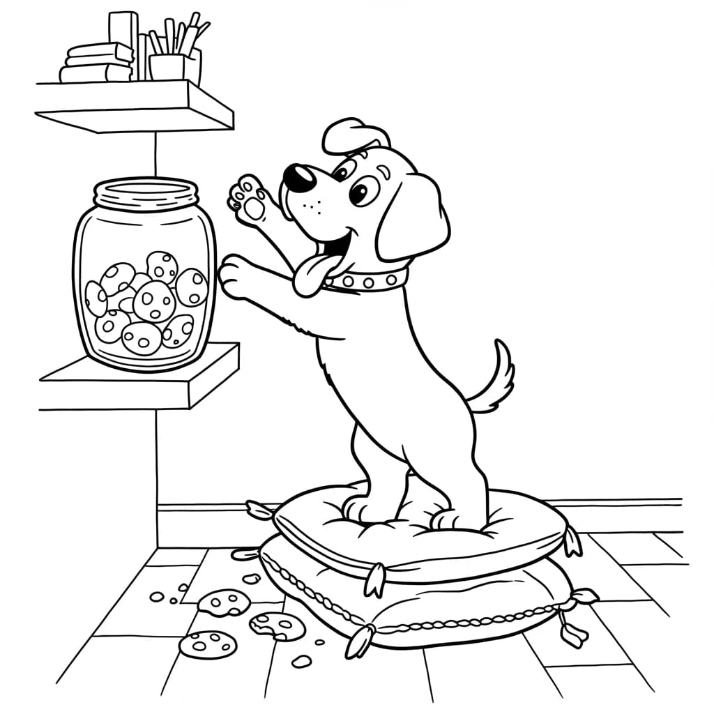 Desenhos de Cachorrinhos para Imprimir e Colorir