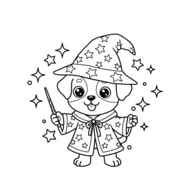 Desenhos de Cachorrinhos para Imprimir e Colorir