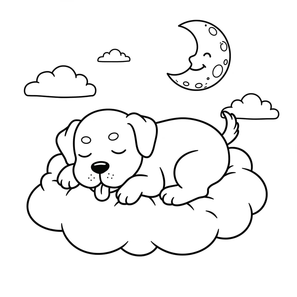 Desenhos de Cachorrinhos para Imprimir e Colorir