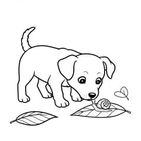 Desenhos de Cachorrinhos para Imprimir e Colorir