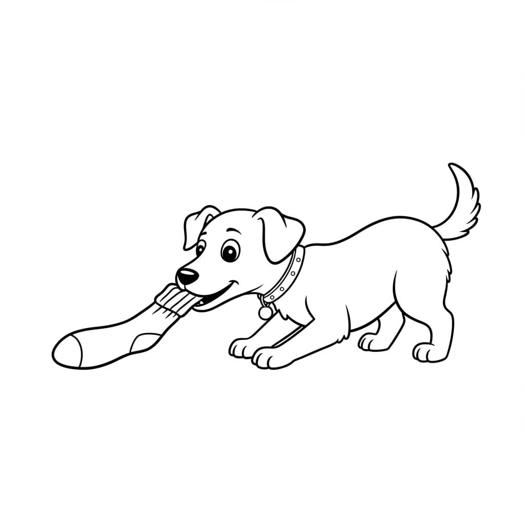 Desenhos de Cachorrinhos para Imprimir e Colorir