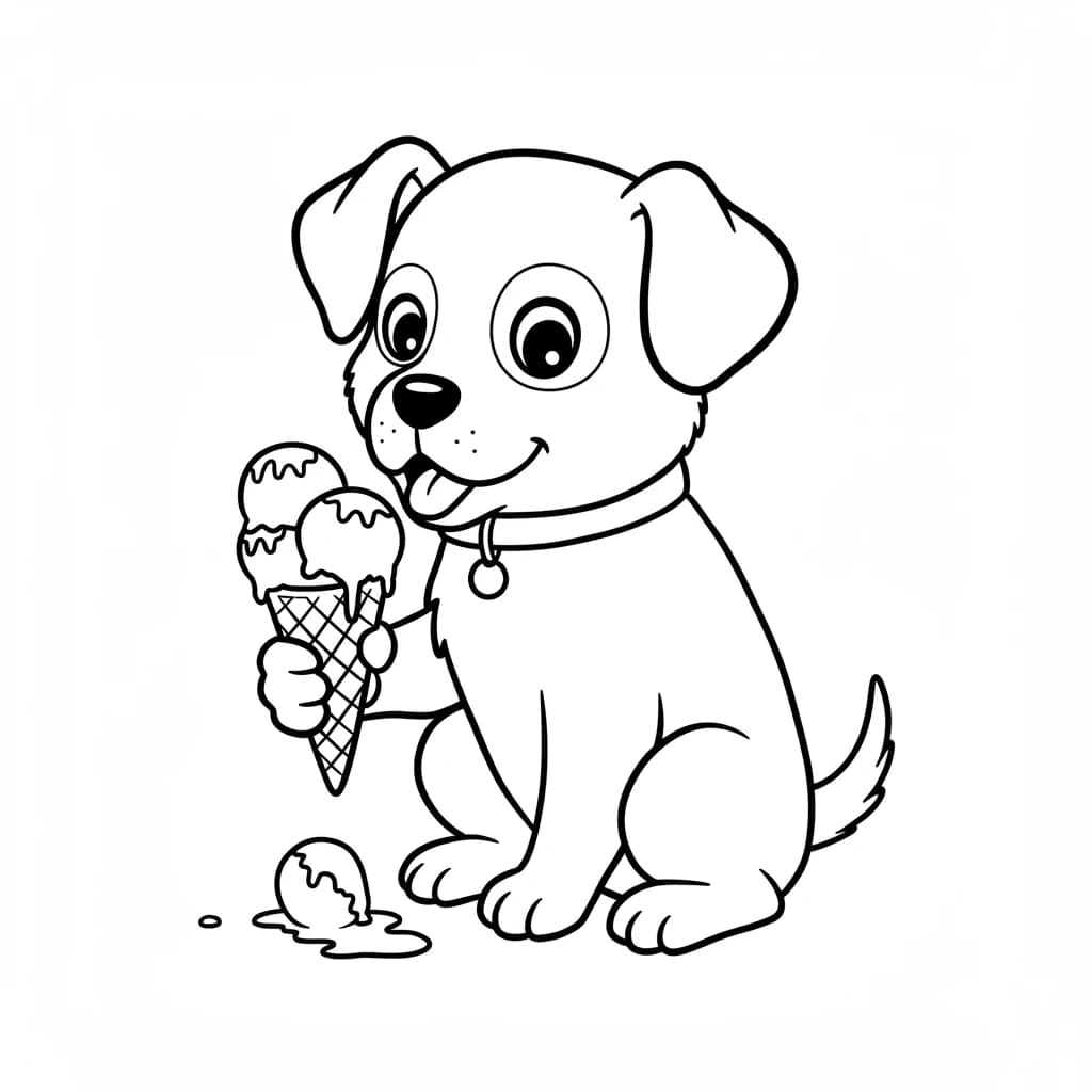 Desenhos de Cachorrinhos para Imprimir e Colorir