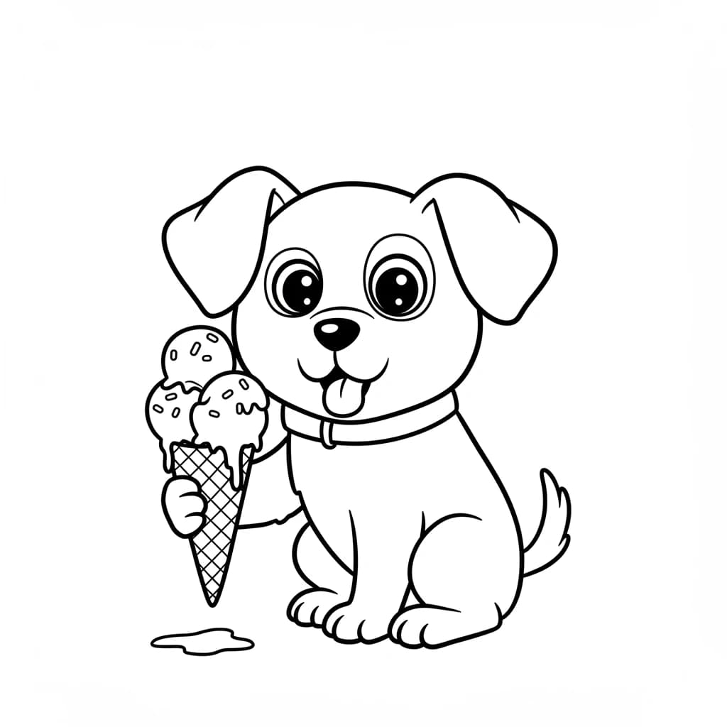 Desenhos de Cachorrinhos para Imprimir e Colorir