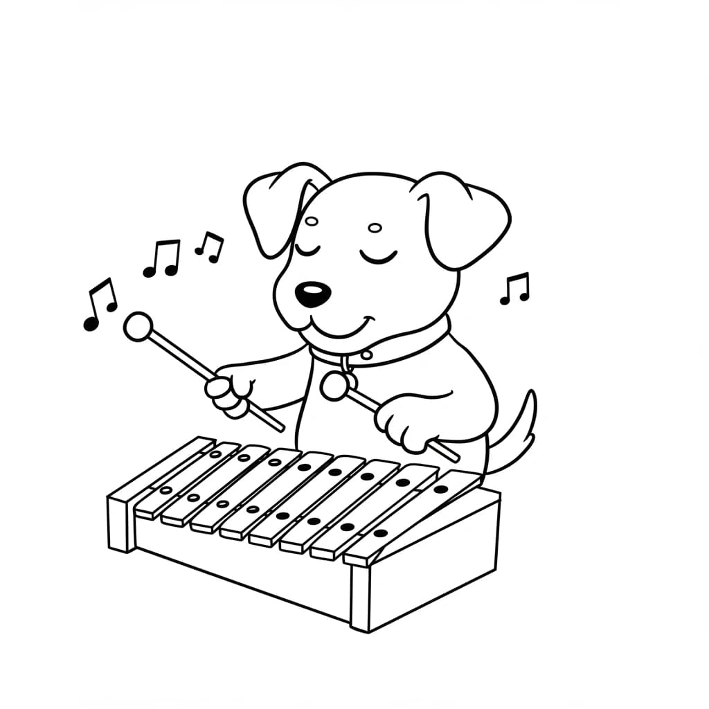 Desenhos de Cachorrinhos para Imprimir e Colorir