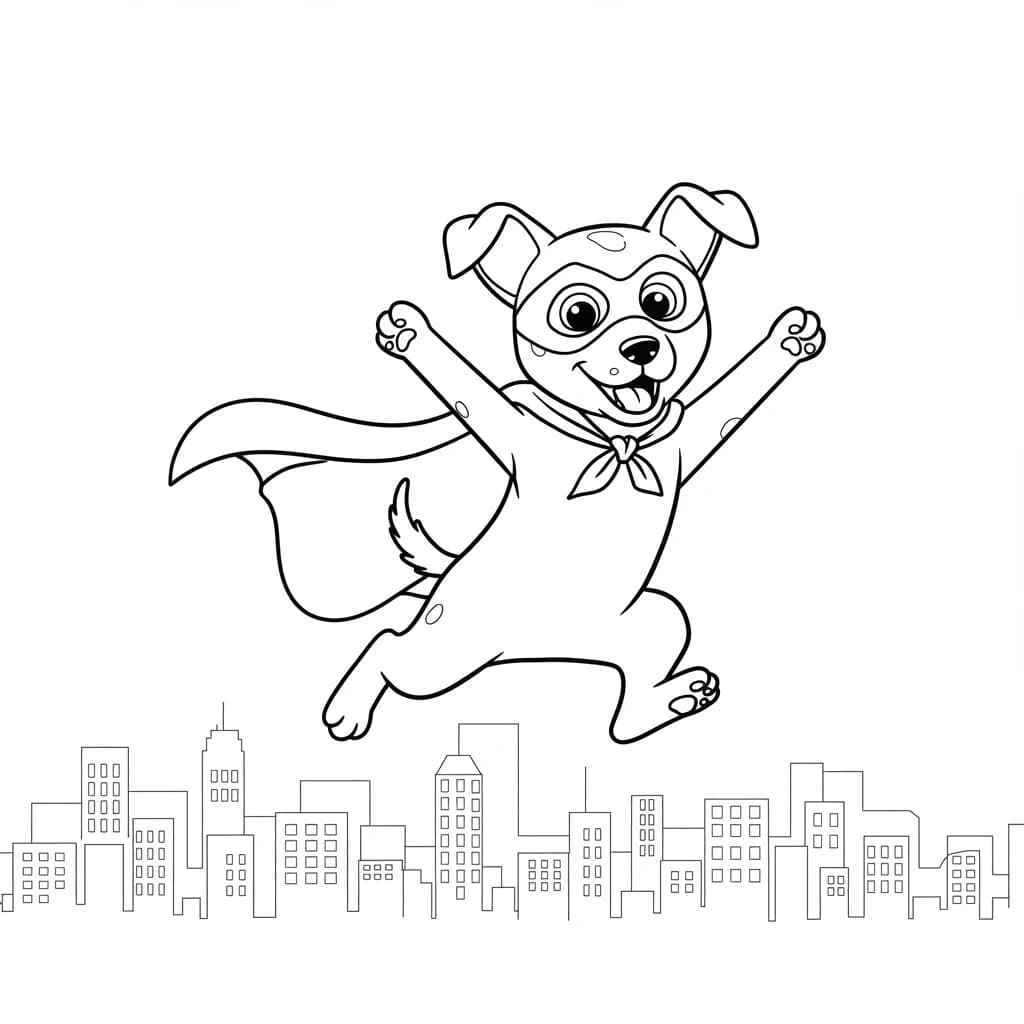 Desenhos de Cachorrinhos para Imprimir e Colorir