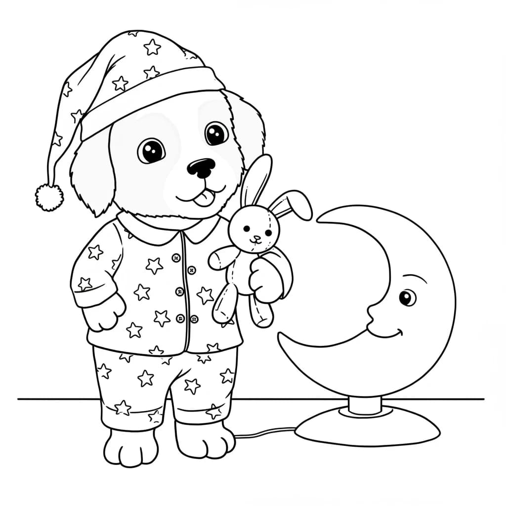 Desenhos de Cachorrinhos para Imprimir e Colorir