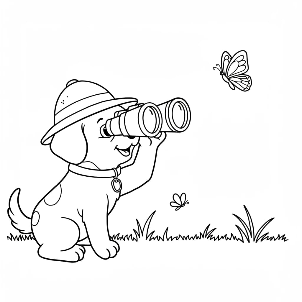 Desenhos de Cachorrinhos para Imprimir e Colorir