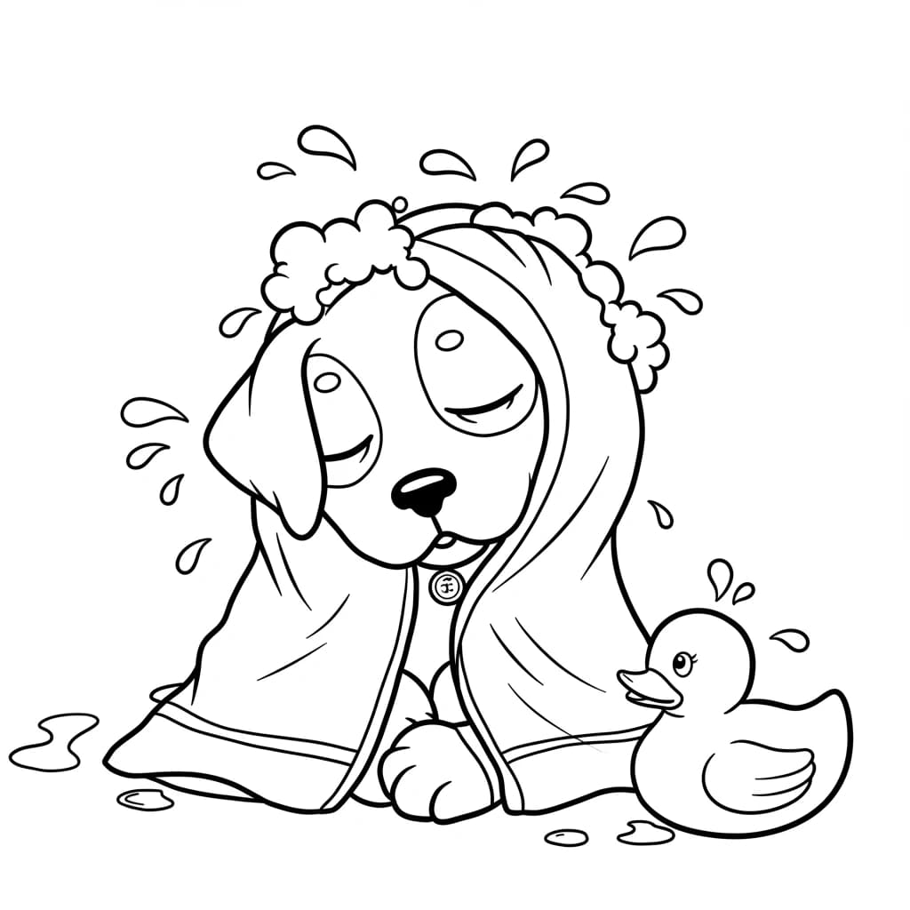 Desenhos de Cachorrinhos para Imprimir e Colorir