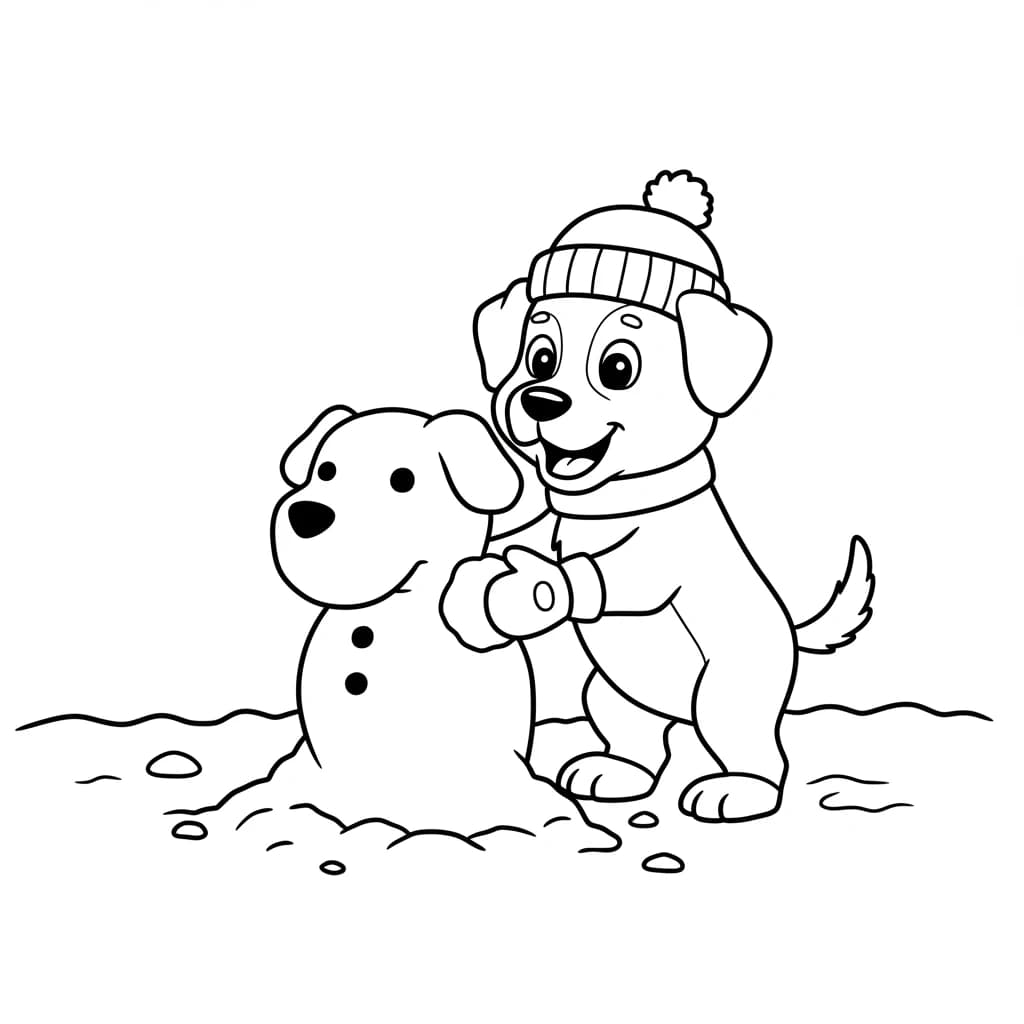 Desenhos de Cachorrinhos para Imprimir e Colorir