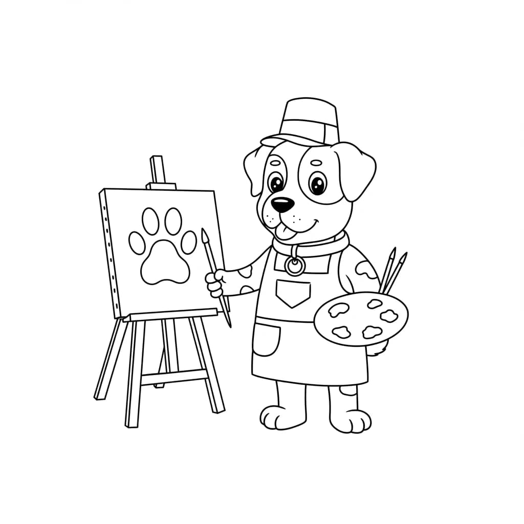 Desenhos de Cachorrinhos para Imprimir e Colorir