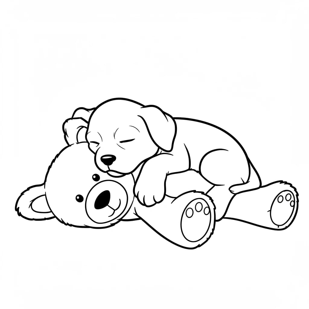 Desenhos de Cachorrinhos para Imprimir e Colorir