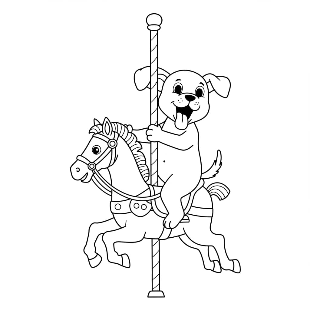 Desenhos de Cachorrinhos para Imprimir e Colorir