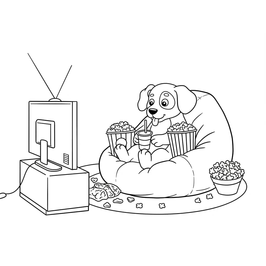 Desenhos de Cachorrinhos para Imprimir e Colorir