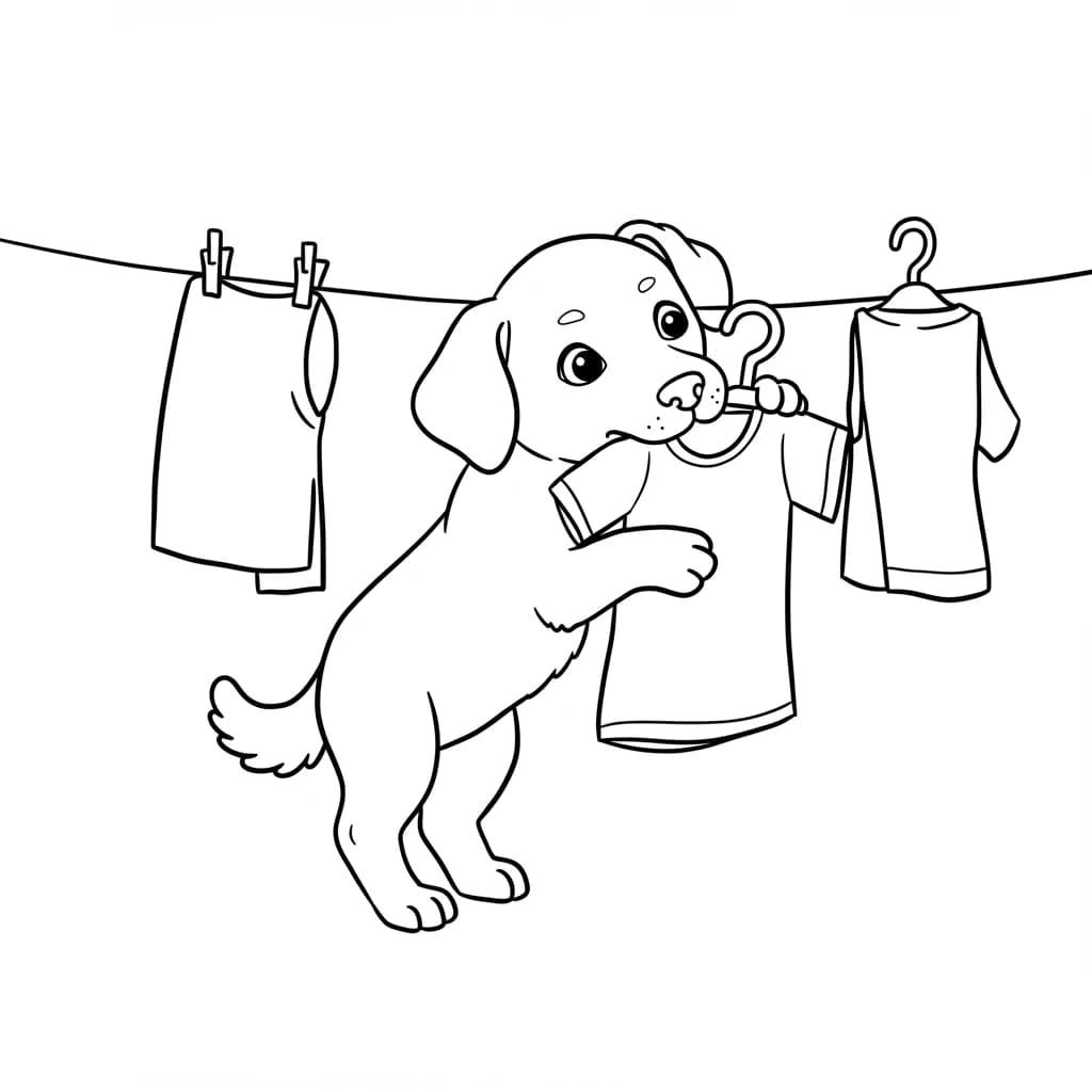 Desenhos de Cachorrinhos para Imprimir e Colorir