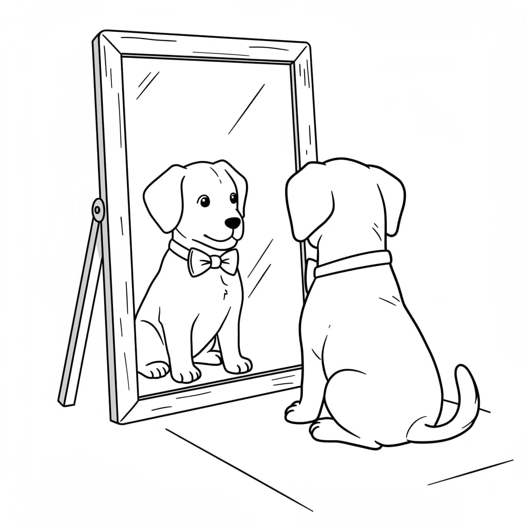 Desenhos de Cachorrinhos para Imprimir e Colorir