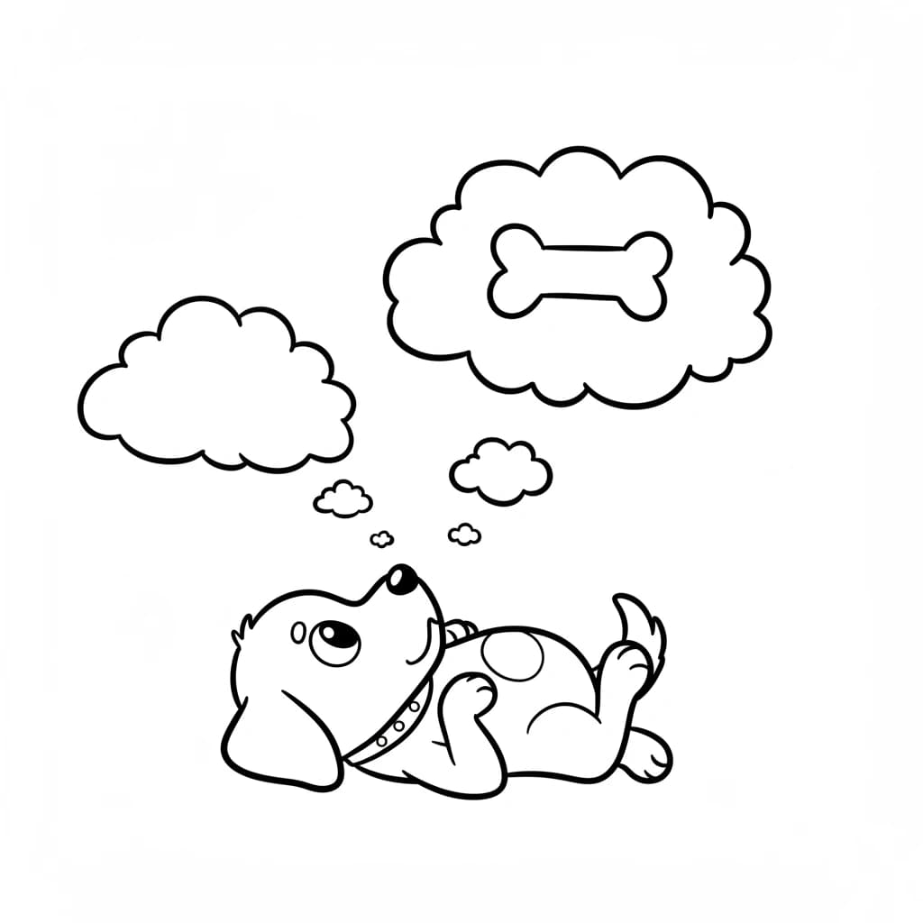 Desenhos de Cachorrinhos para Imprimir e Colorir