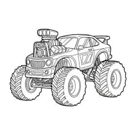 Desenhos de Carros para Imprimir e Colorir