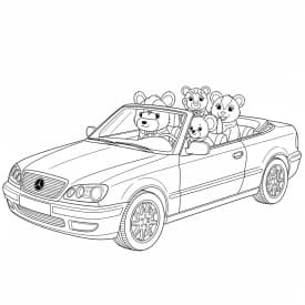 Desenhos de Carros para Imprimir e Colorir