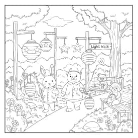 Desenhos de Cozy Friends para Imprimir e Colorir