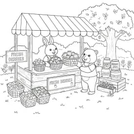 Desenhos de Cozy Friends para Imprimir e Colorir