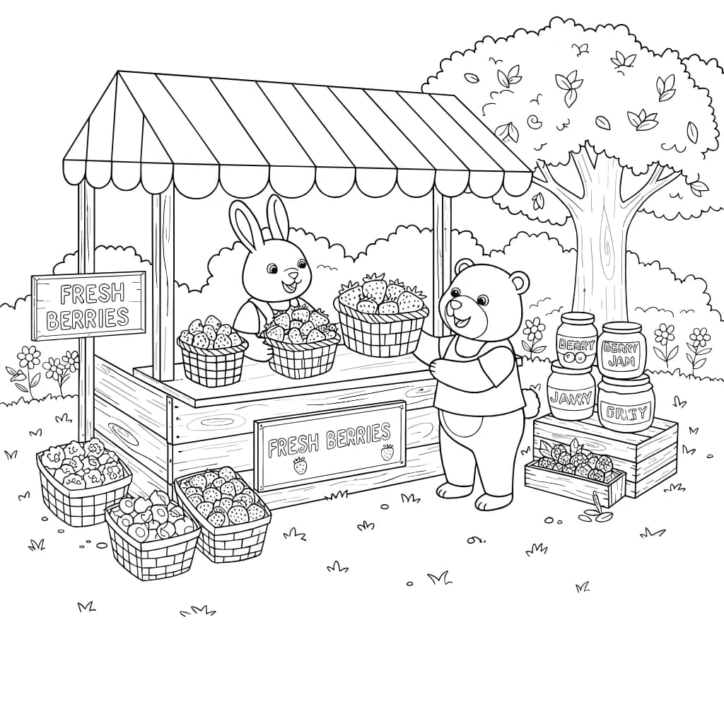 Desenhos de Cozy Friends para Imprimir e Colorir