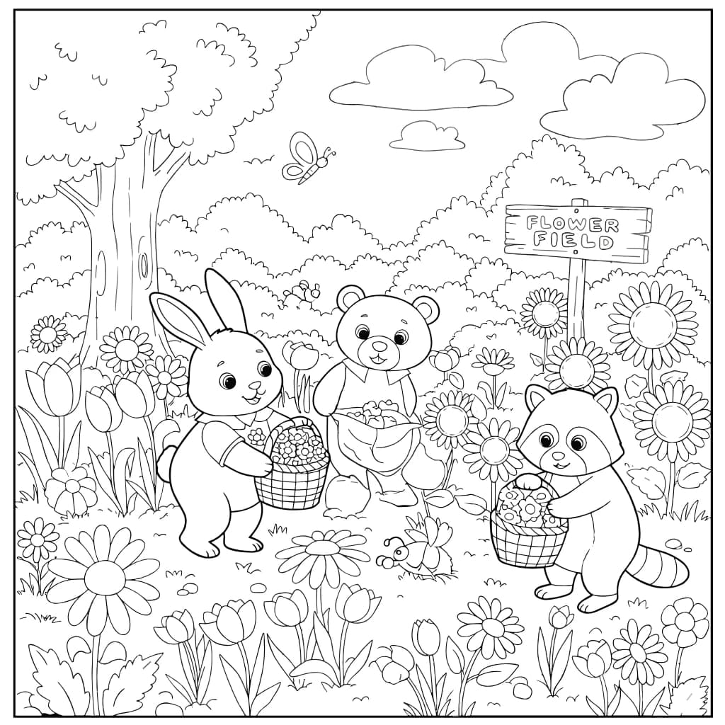 Desenhos de Cozy Friends para Imprimir e Colorir