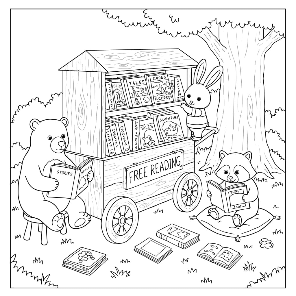 Desenhos de Cozy Friends para Imprimir e Colorir