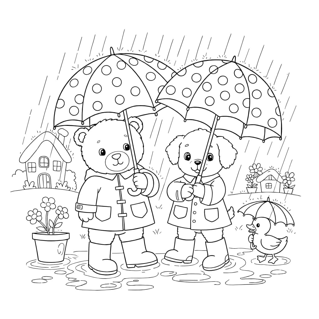 Desenhos de Cozy Friends para Imprimir e Colorir