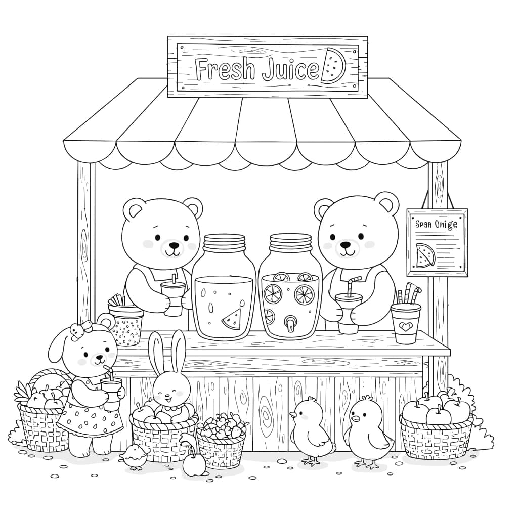 Desenhos de Cozy Friends para Imprimir e Colorir