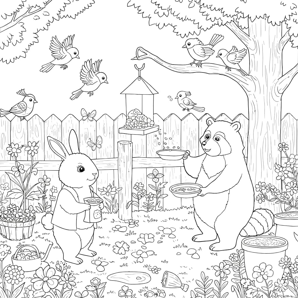 Desenhos de Cozy Friends para Imprimir e Colorir