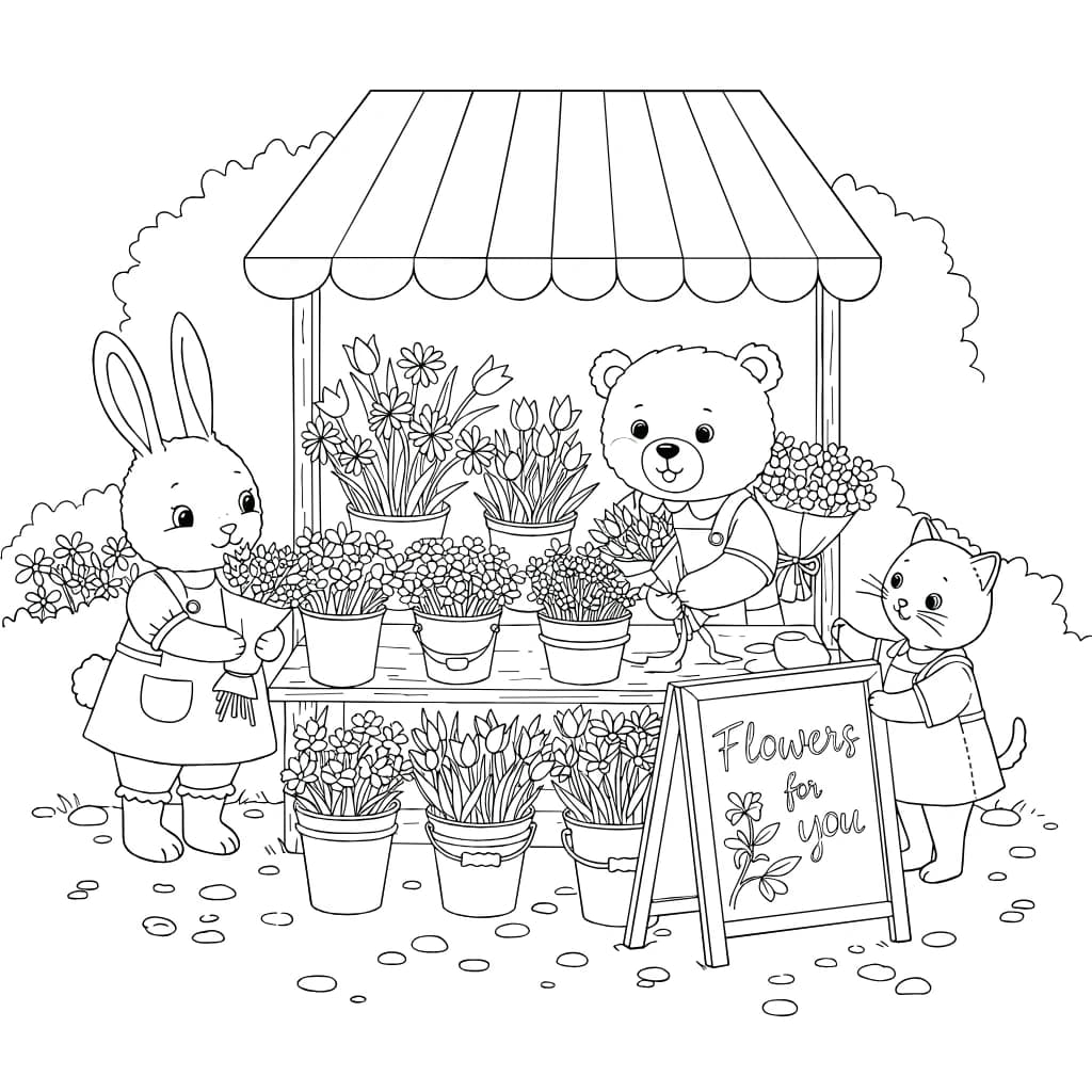 Desenhos de Cozy Friends para Imprimir e Colorir