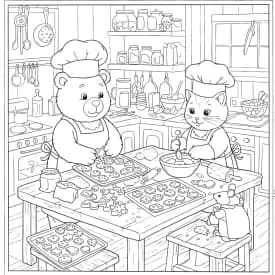 Desenhos de Cozy Friends para Imprimir e Colorir