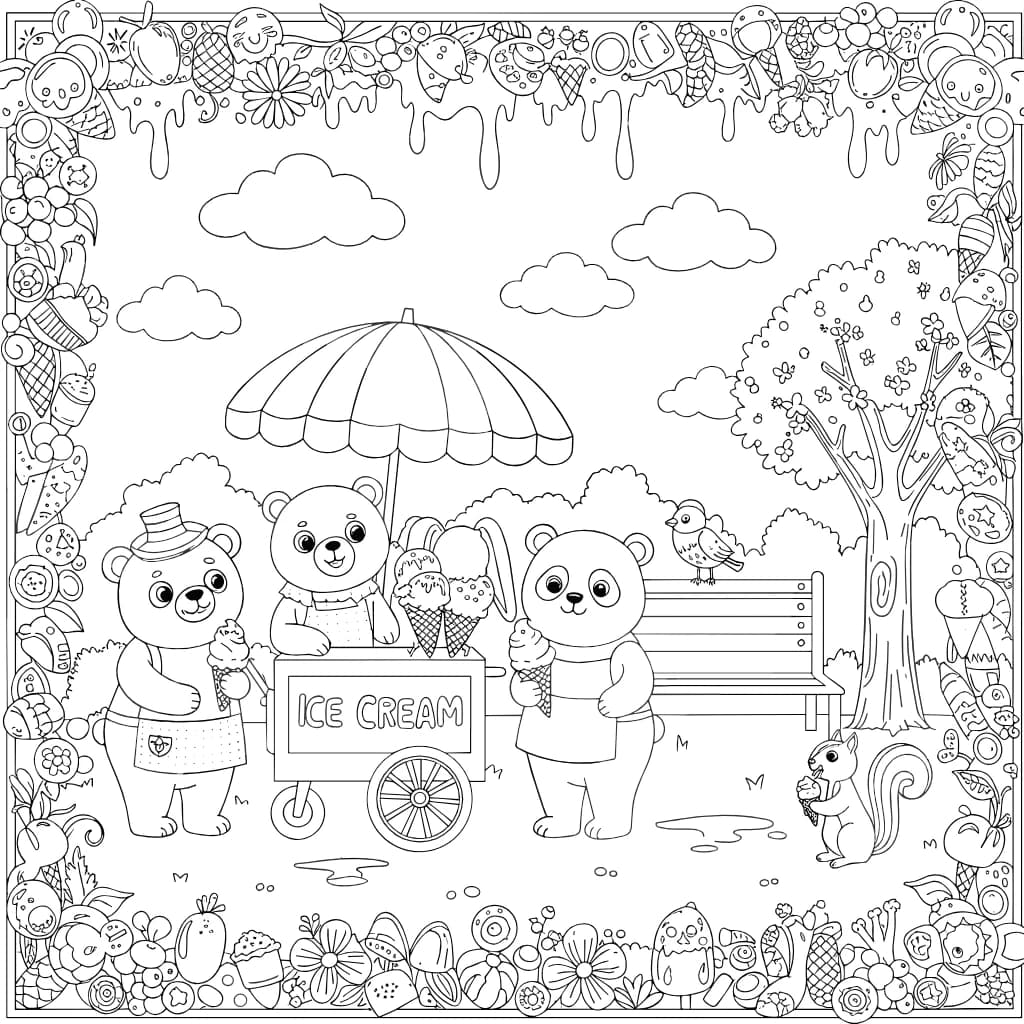 Desenhos de Cozy Friends para Imprimir e Colorir