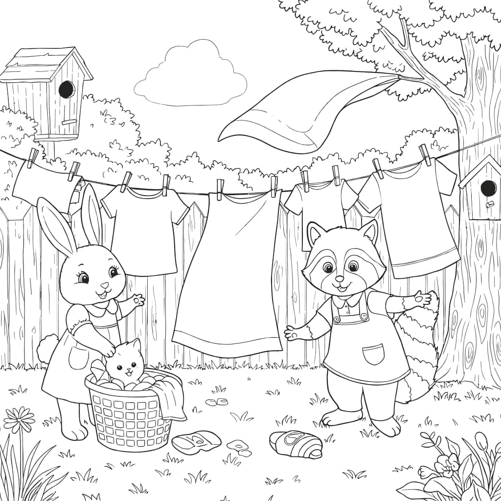 Desenhos de Cozy Friends para Imprimir e Colorir