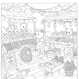 Desenhos de Cozy Friends para Imprimir e Colorir