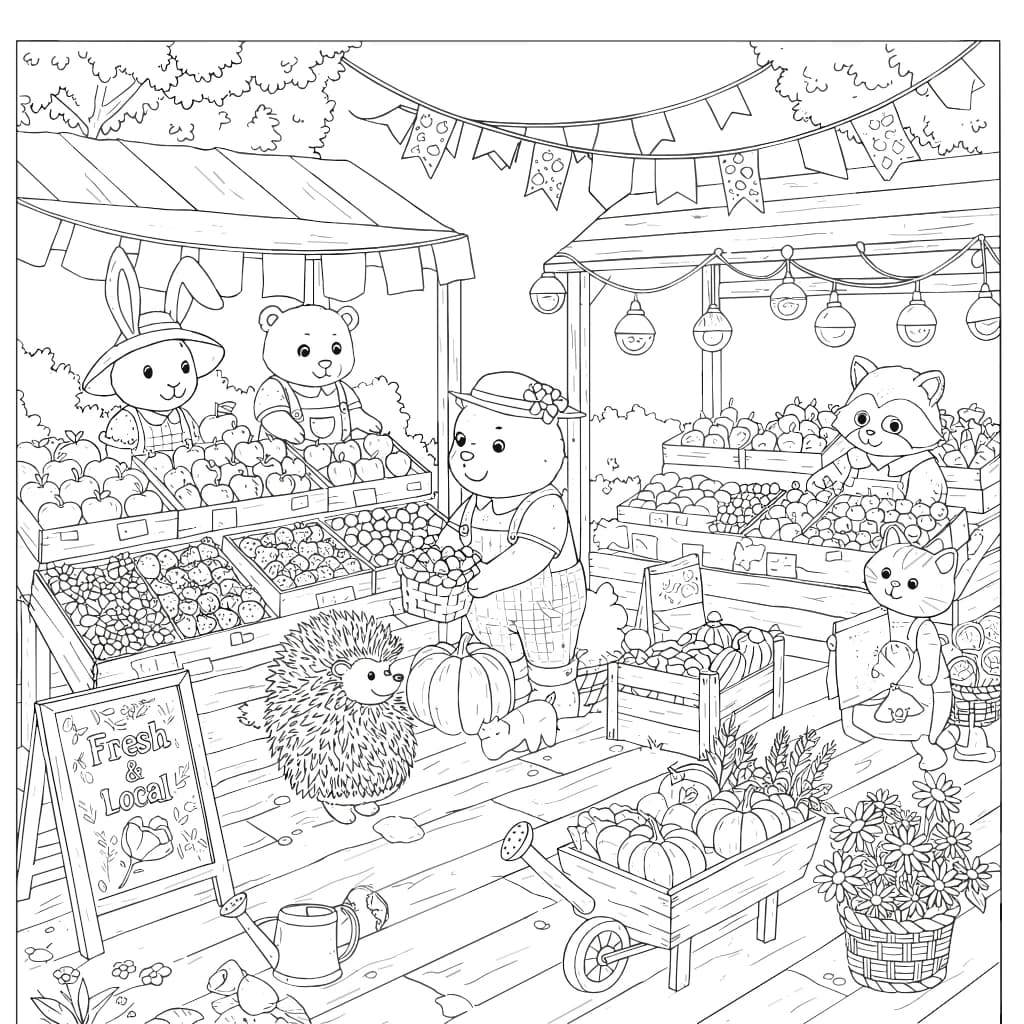 Desenhos de Cozy Friends para Imprimir e Colorir