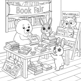 Desenhos de Cozy Friends para Imprimir e Colorir