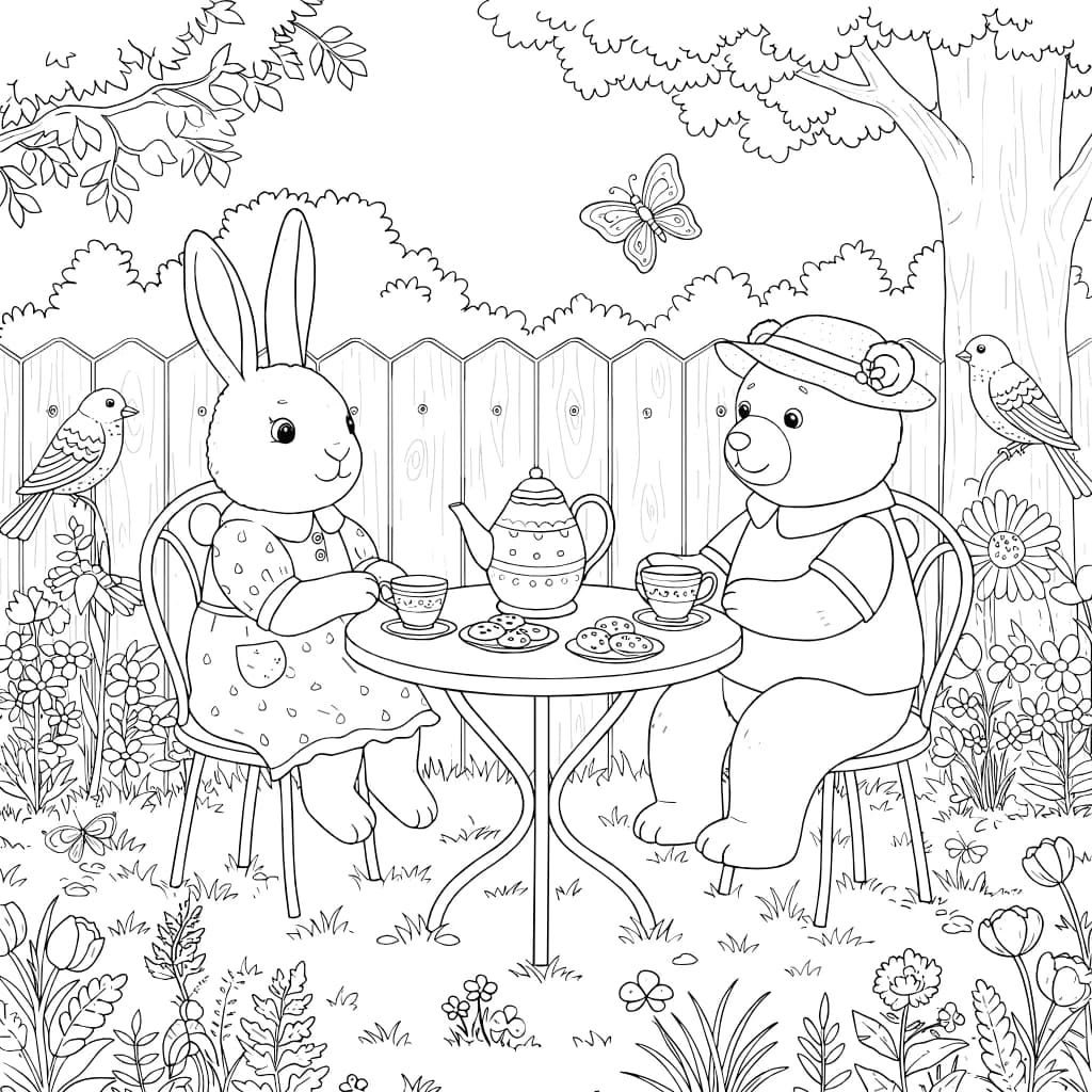 Desenhos de Cozy Friends para Imprimir e Colorir