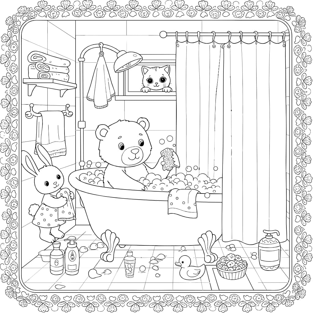 Desenhos de Cozy Friends para Imprimir e Colorir