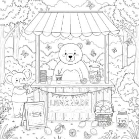 Desenhos de Cozy Friends para Imprimir e Colorir