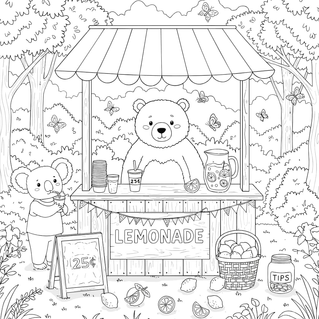 Desenhos de Cozy Friends para Imprimir e Colorir