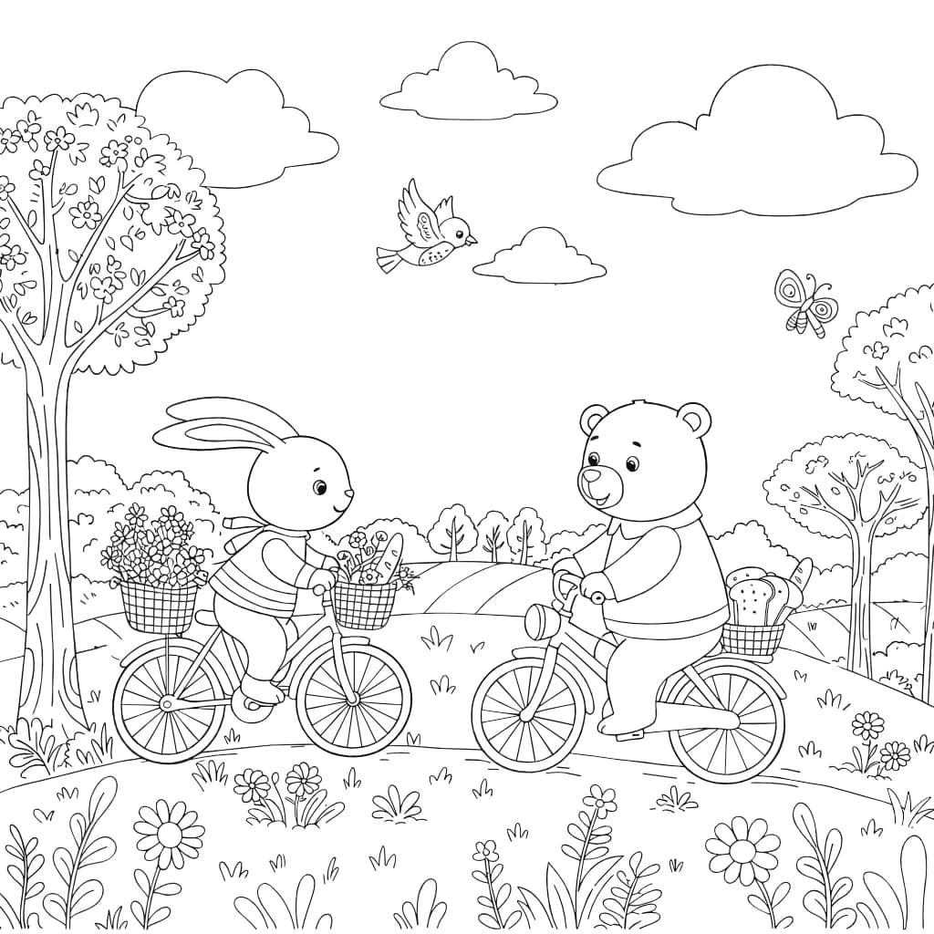 Desenhos de Cozy Friends para Imprimir e Colorir